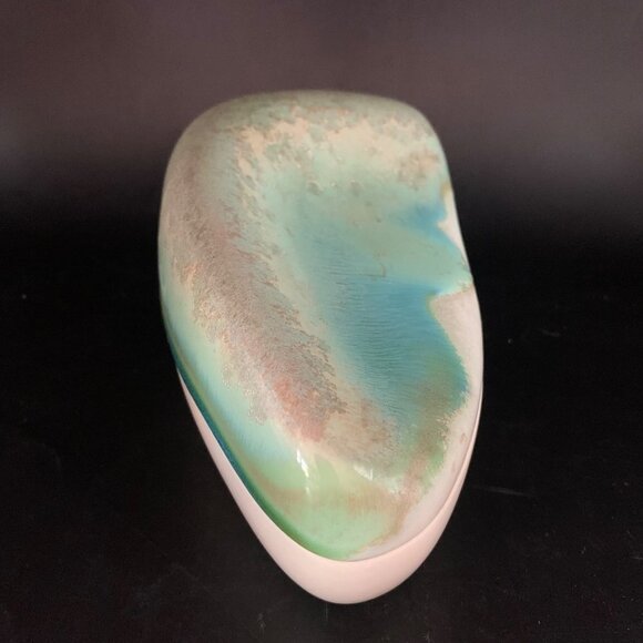 Newman Ceramic Works Art Pottery Handmade Lidded Dish Signed Made USA Studio - Picture 4 of 10